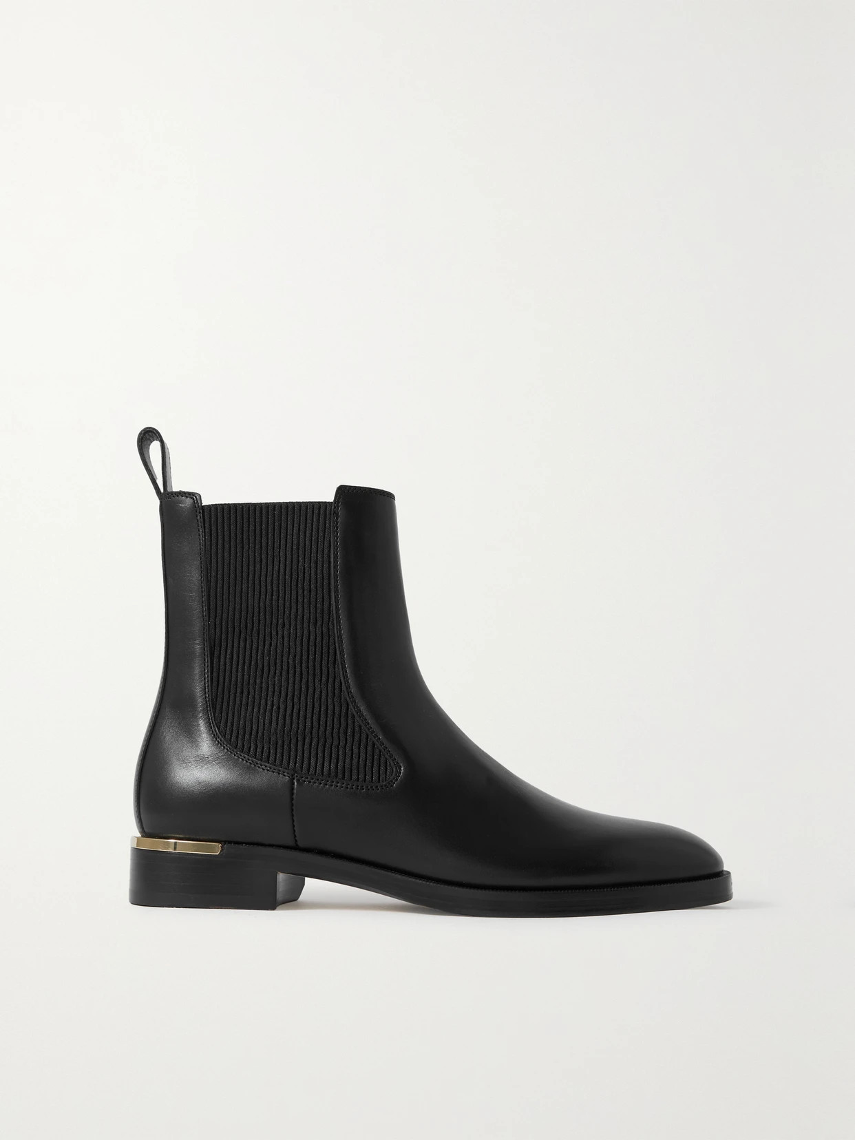 Jimmy Choo - Thessaly Leather Chelsea Boots - Black | NET-A-PORTER (US)