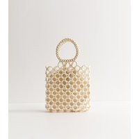 Cream Beaded Top Handle Grab Bag New Look | New Look (UK)