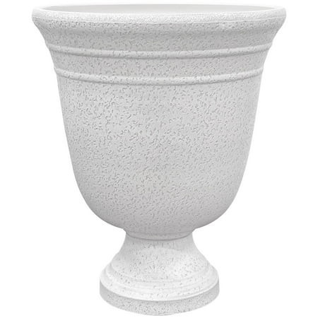 Classic Home & Garden 19.5 in. H X 16 in. D Plastic Westpoint Urn Planter White | Walmart (US)