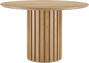 Modway EEI-6064-OAK-SET Senja 47" Round Dining Table, Oak | Amazon (US)