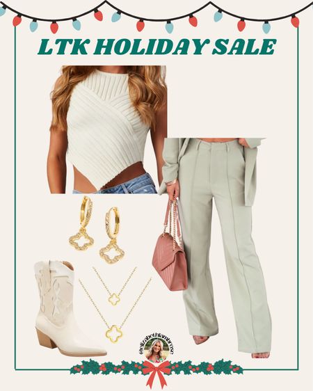 Just a few weeks away from the #LTKHolidaySale !! 
Gonna be posting everything I’m loving from participating brands!! The main ones I’ll be sharing are VICI and elf!! The styled collection, urban outfitters, Madewell and Neiwai are also participating but I don’t really shop those!! 
The holiday sale is November 9-12!! I’ll also make a collection of posts for the Holiday Sale as well!!🤍❤️💚  as for this post, too and bottoms are from VICI!! 

#vici #top #sweatertank #tank #sweater #cream #fall #style #bottoms #workpant #pants #olive #workwear 

#LTKsalealert #LTKworkwear #LTKHolidaySale