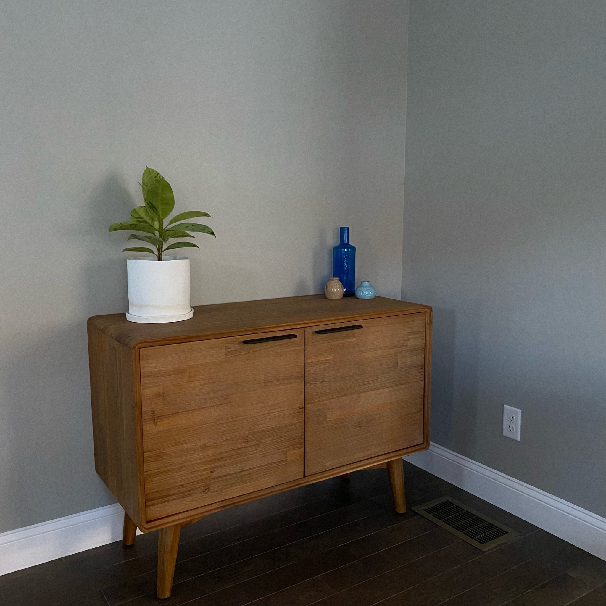 sideboard in dining area; mid-century minimal style.

#LTKHome