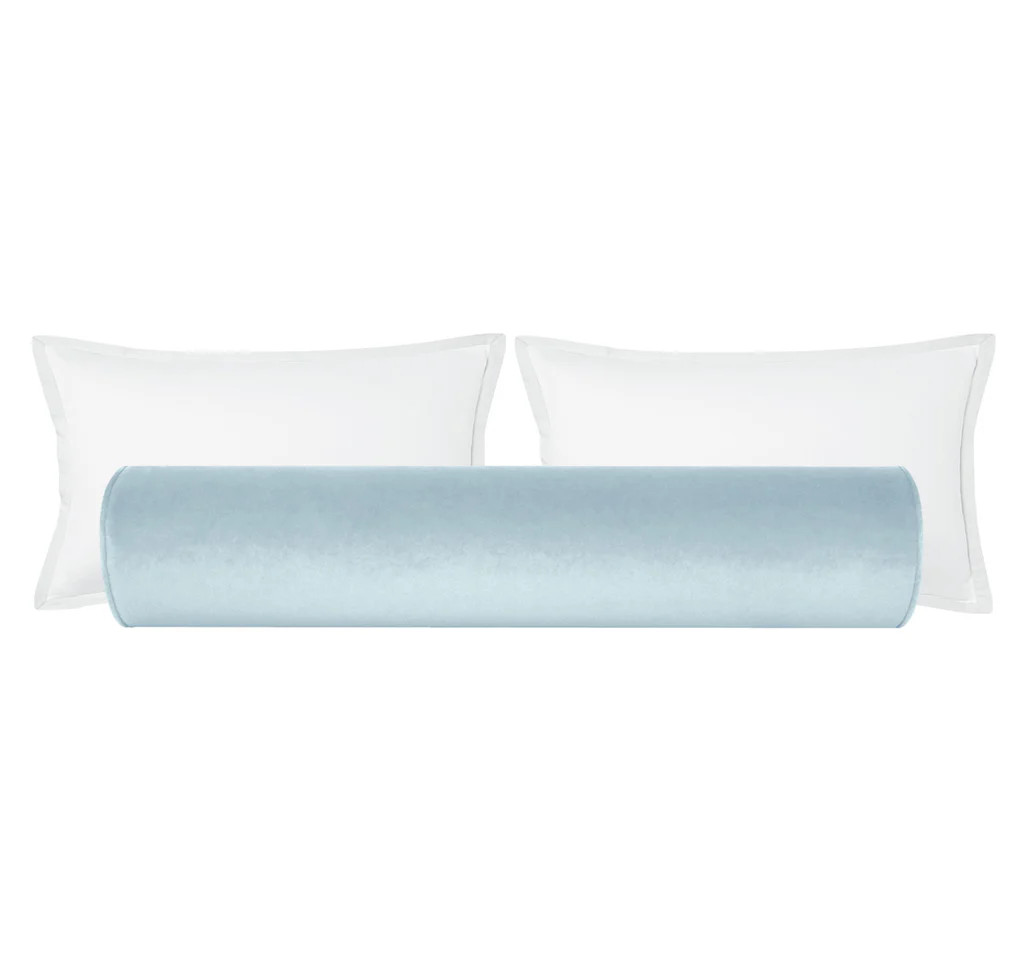 THE BOLSTER :: SOCIETY VELVET // SOFT BLUE | LITTLE DESIGN COMPANY
