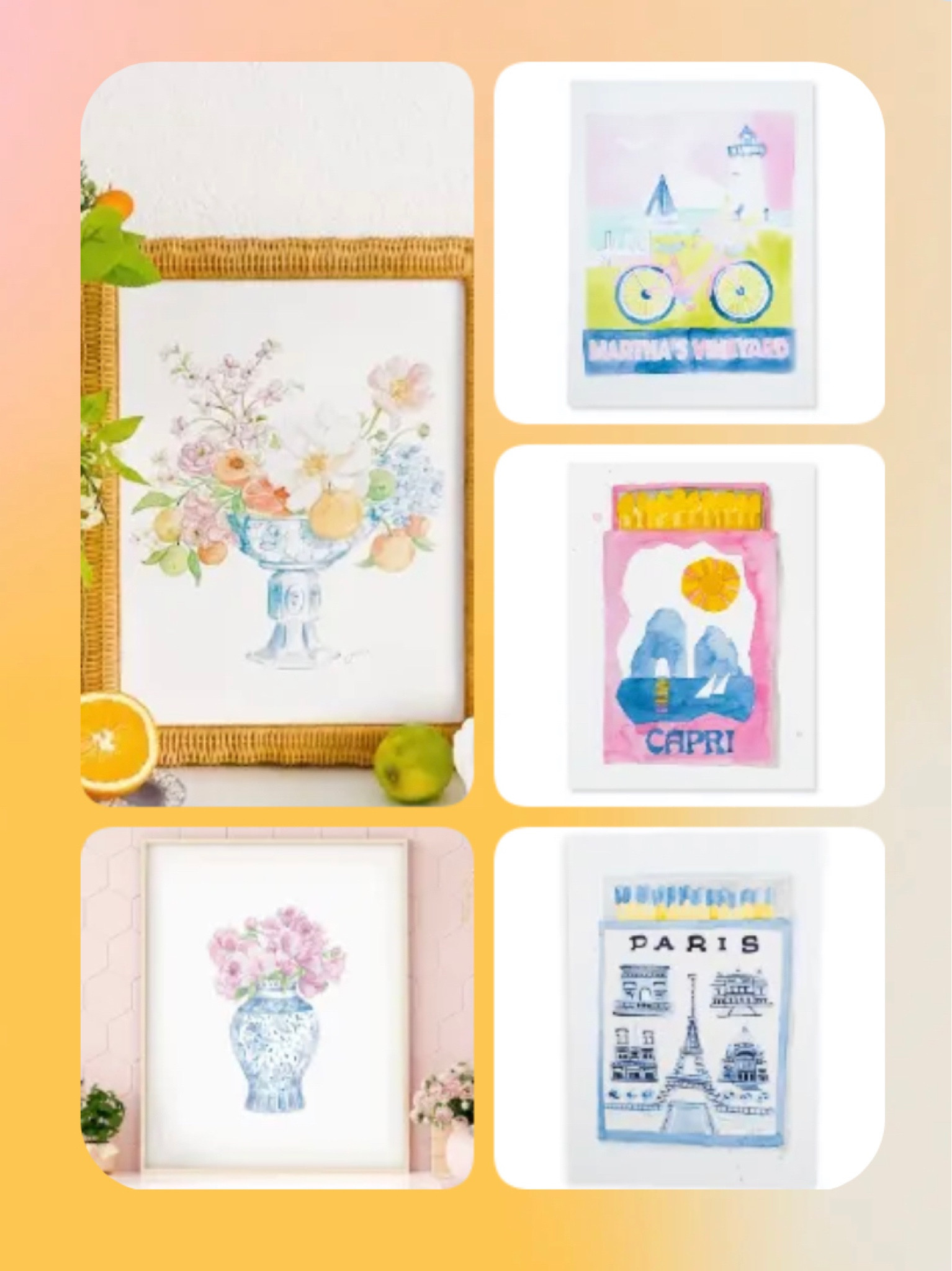 Some fun prints to add a pop of color to your room🩷💛🧡💙🩵

#LTKGiftGuide #LTKstyletip #LTKhome