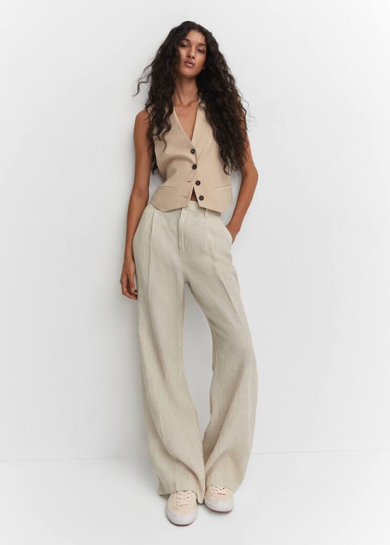 Sneakers met sierstiksels -  Dames | Mango Nederland | MANGO (NL)