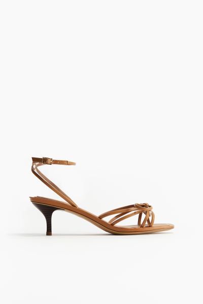 Bow-detail heeled sandals | H&M (UK, MY, IN, SG, PH, TW, HK)