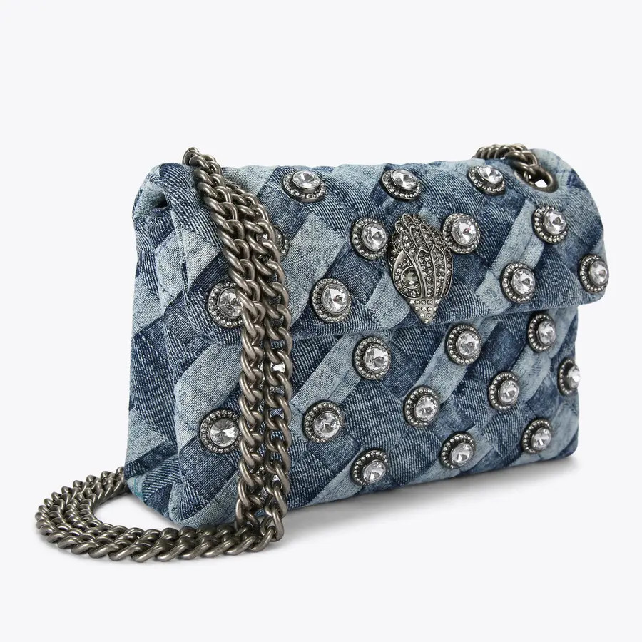 mini denim kensington bag | Kurt Geiger UK