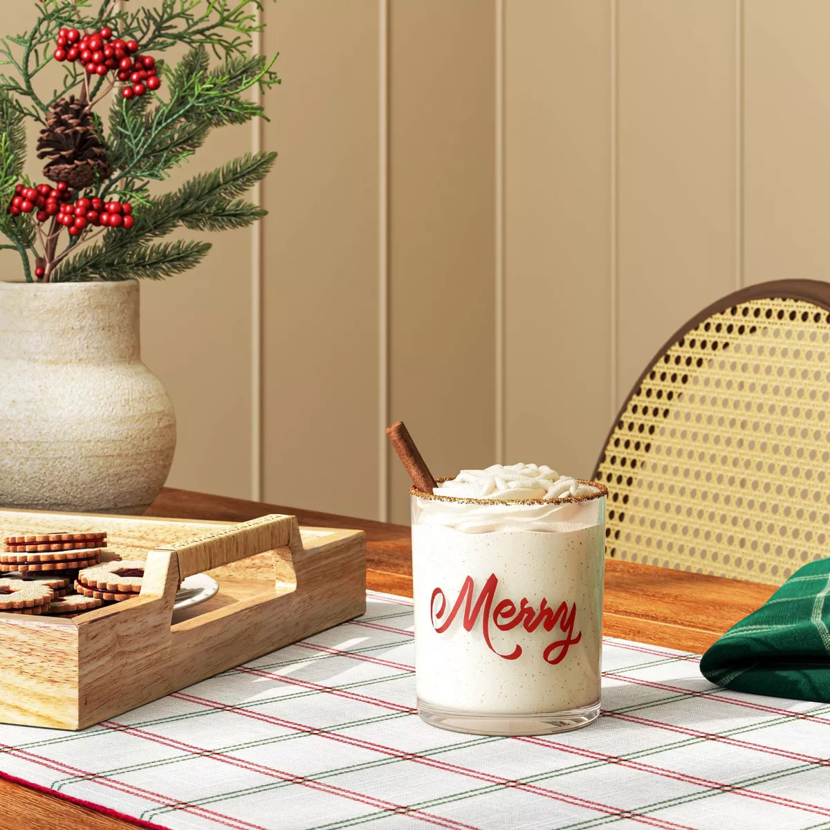 13.8 fl oz Merry Glass Tumbler Red - Threshold™ | Target