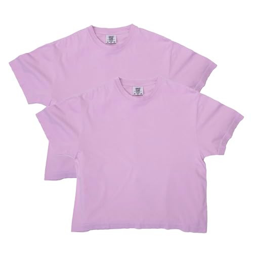 Comfort Colors Women's Heavyweight Boxy T-Shirt, Style G3023CL, 2-Pack, Orchid, X-Large | Amazon (US)