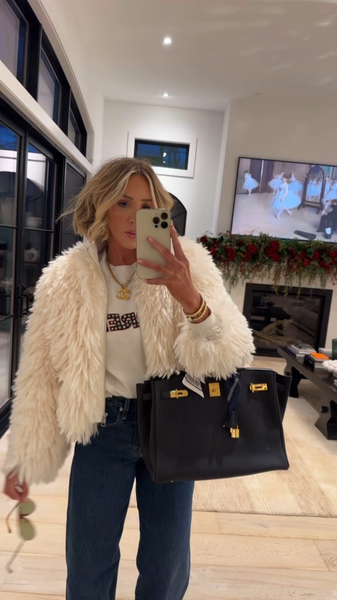 My look for dinner tonight! This jacket is one of my favorite purchases this winter! 