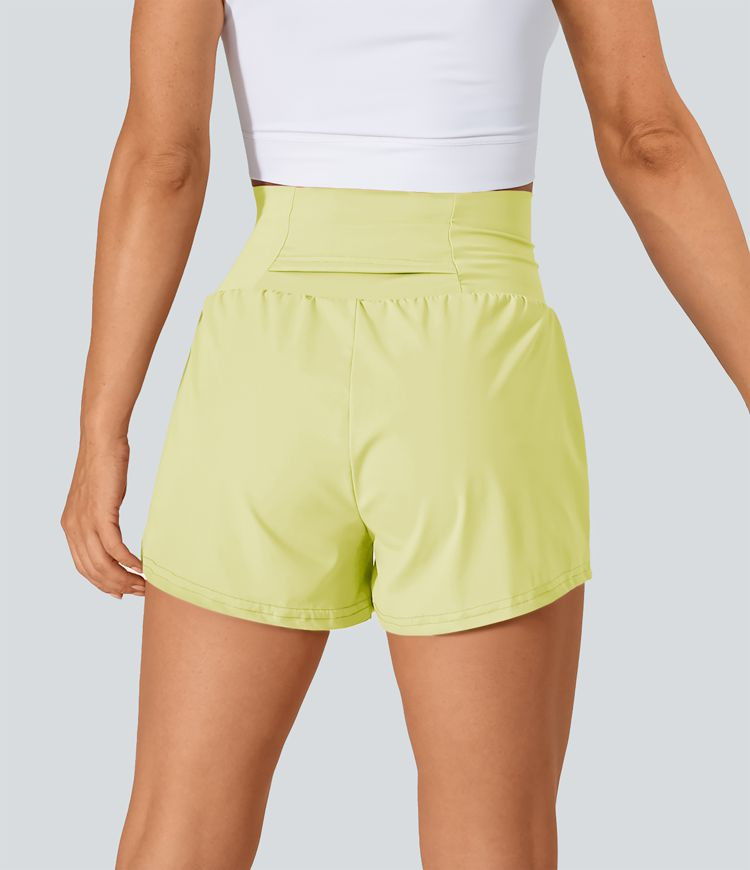 Women’s SoftlyZero™ Airy Super High Waisted Cool Touch Yoga Shorts with Pockets - Halara | HALARA