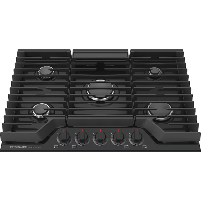 Frigidaire Gallery 30-in 5 Burners Black Gas Cooktop | Lowe's