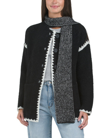 Made In Italy Open Sweater Cardigan Shawl | TJ Maxx