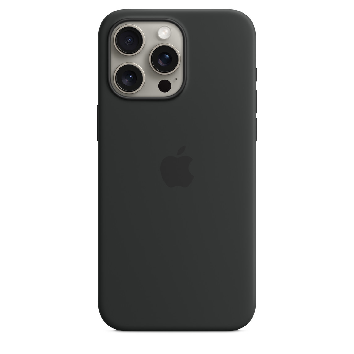 iPhone 15 Pro Max Silicone Case with MagSafe - Black | Apple (US)