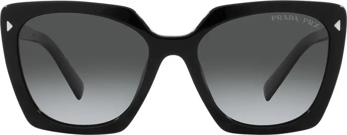 55mm Gradient Polarized Square Sunglasses | Nordstrom
