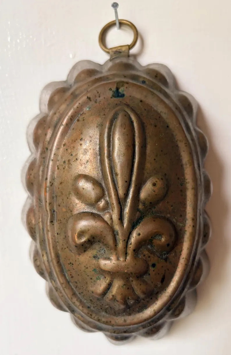 Antique Fleur De Lis Copper Mold Primitive French Country Wall Hanging - Etsy | Etsy (Global)
