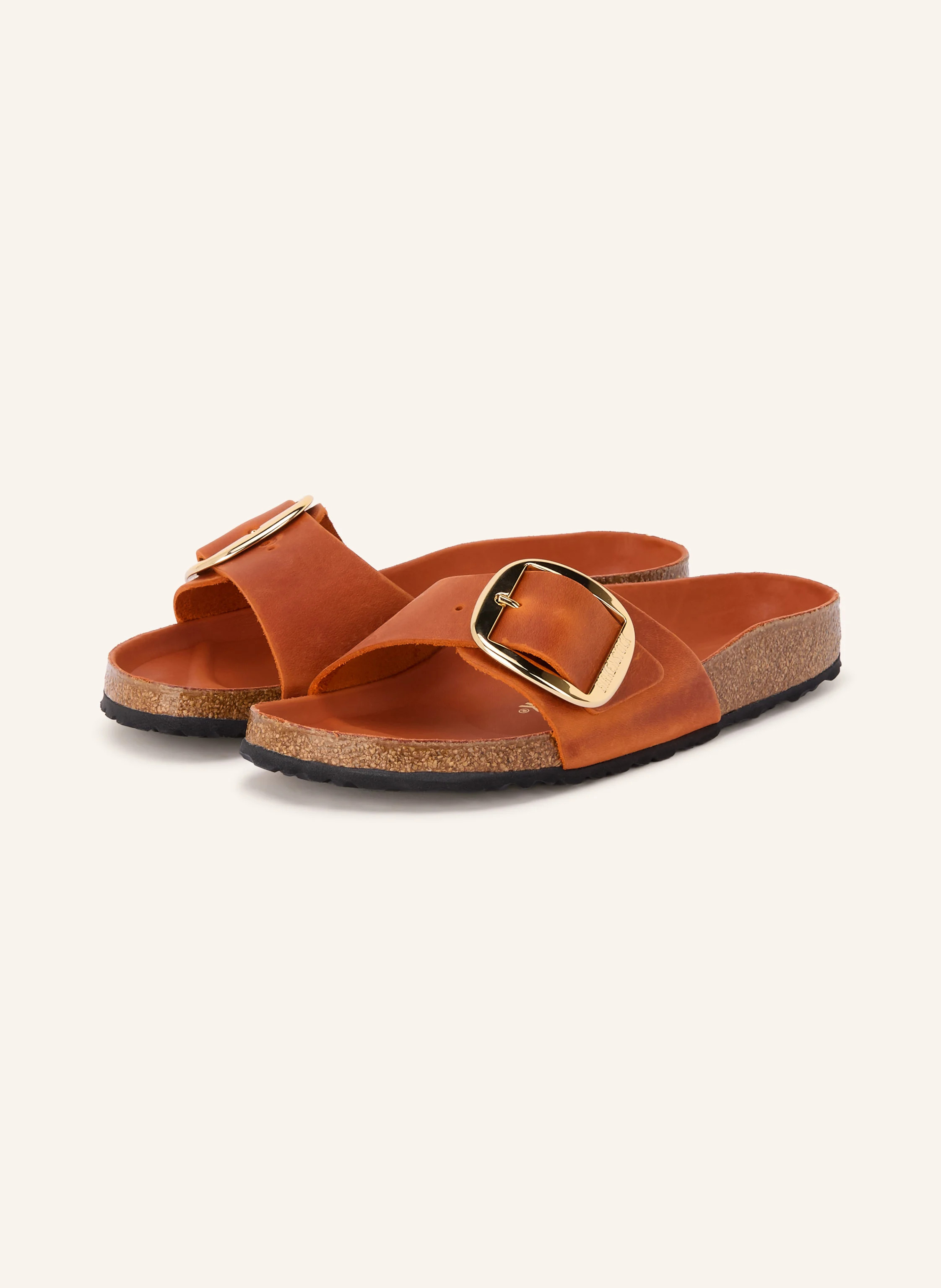 BIRKENSTOCK Pantoletten MADRID BIG BUCKLE in dunkelorange / gold | Breuninger (DACH)