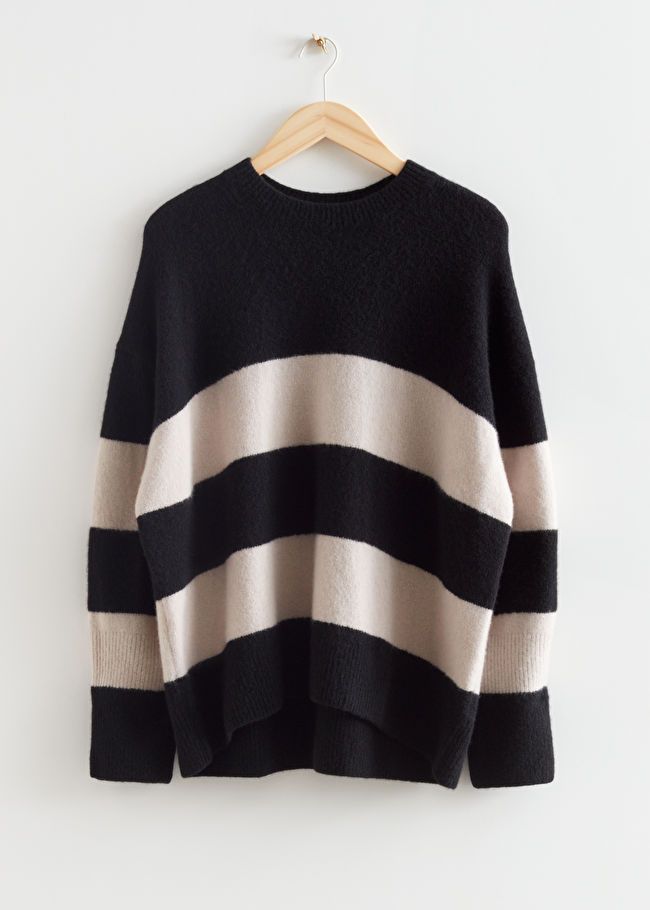 Relaxed Striped Knit Sweater | & Other Stories US