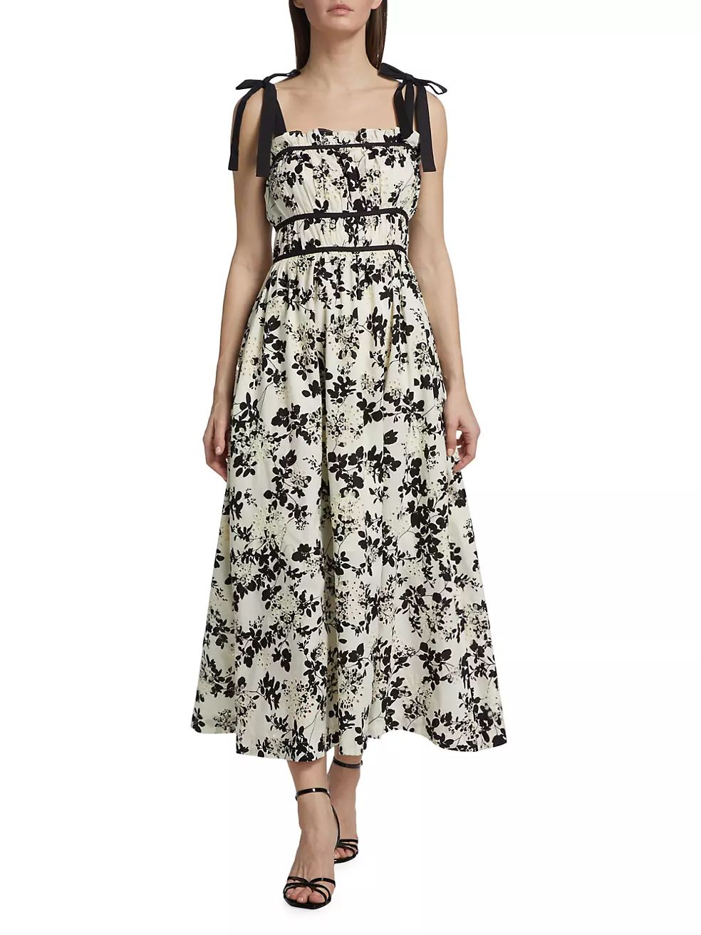 Vivi Floral Eyelet Midi-Dress | Saks Fifth Avenue