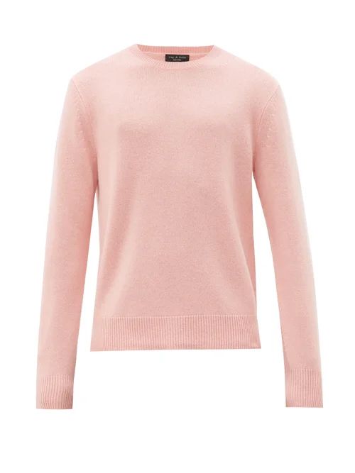 Rag & Bone - Haldon Crew-neck Cashmere Sweater - Mens - Pink | Matches (US)