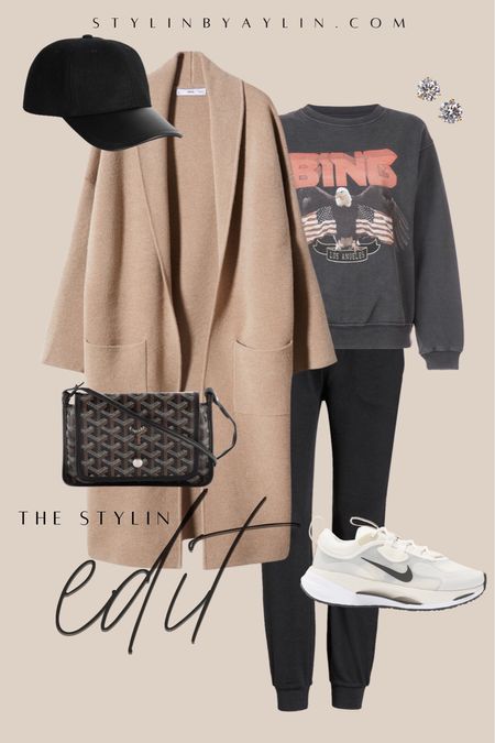 The Stylin Edit - coat, graphic, sweatshirt, casual style #StylinbyAylin 

#LTKunder100 #LTKstyletip #LTKSeasonal