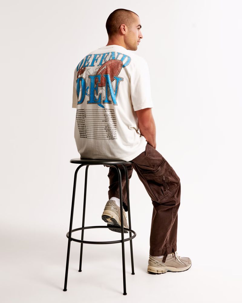 Detroit Lions Vintage-Inspired Graphic Tee | Abercrombie & Fitch (US)