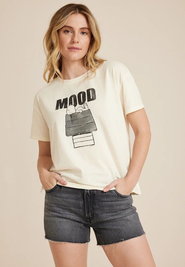 Snoopy Mood Graphic Tee | Maurices