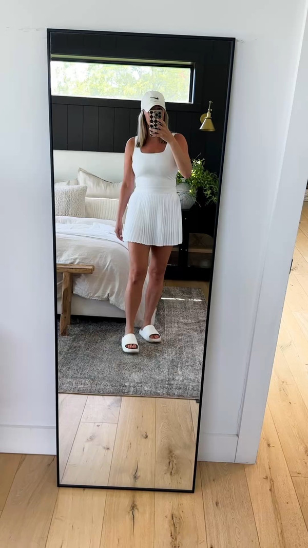 This $35 white activewear dress from Target is giving major tennis-core vibes, and…