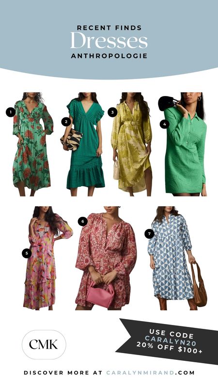 Anthropologie recent dress finds that I’m loving. Great Easter dress, Mother’s Day brunch outfit, and spring break outfit options. Use code CARALYN20 for 20% off $100+

#LTKsalealert #LTKwedding #LTKmidsize