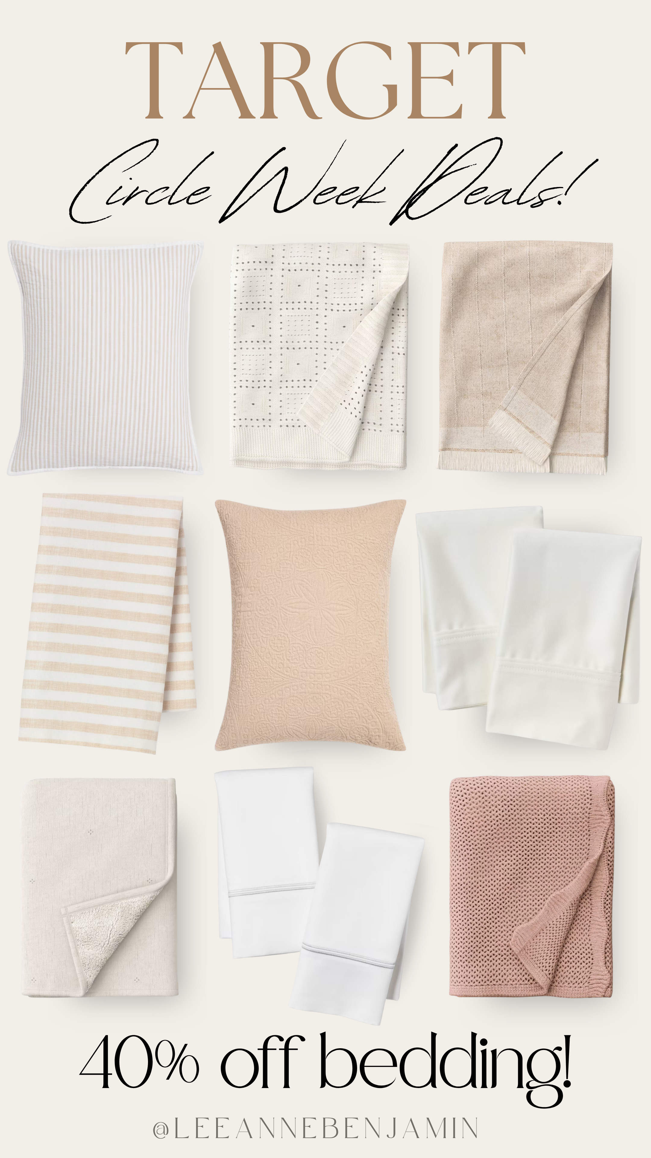 40% off bedding at Target for circle week!  

 #LTKmomlife #LTKHome #LTKSaleAlert