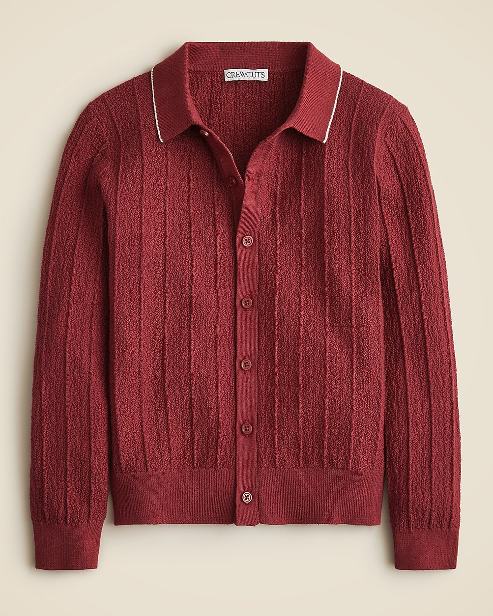 Kids' tipped cotton cardigan sweater-polo | J. Crew US