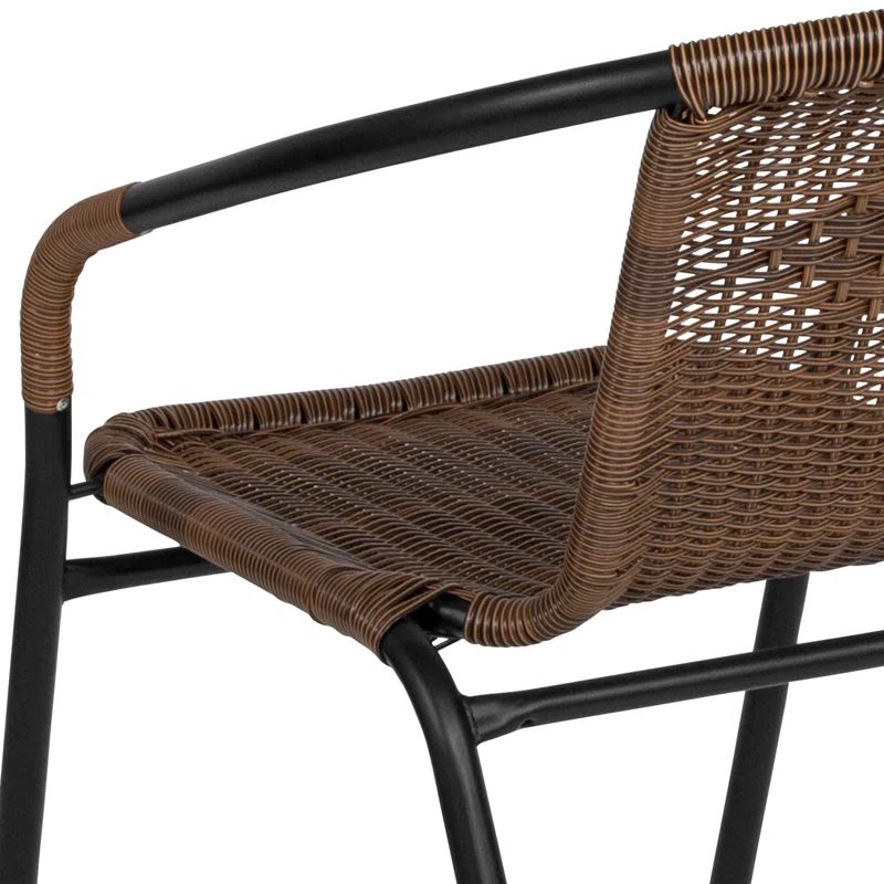 Arthor Rattan Indoor-Outdoor Restaurant Stack Chair | Wayfair North America