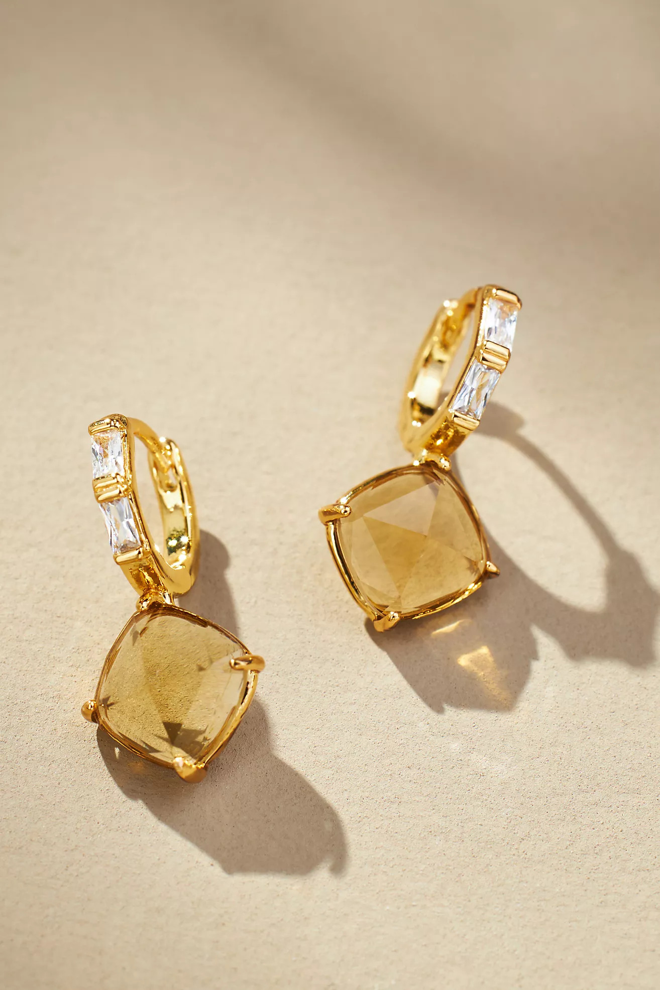 Crystal Hoop Stone Pendant Earrings | Anthropologie (US)