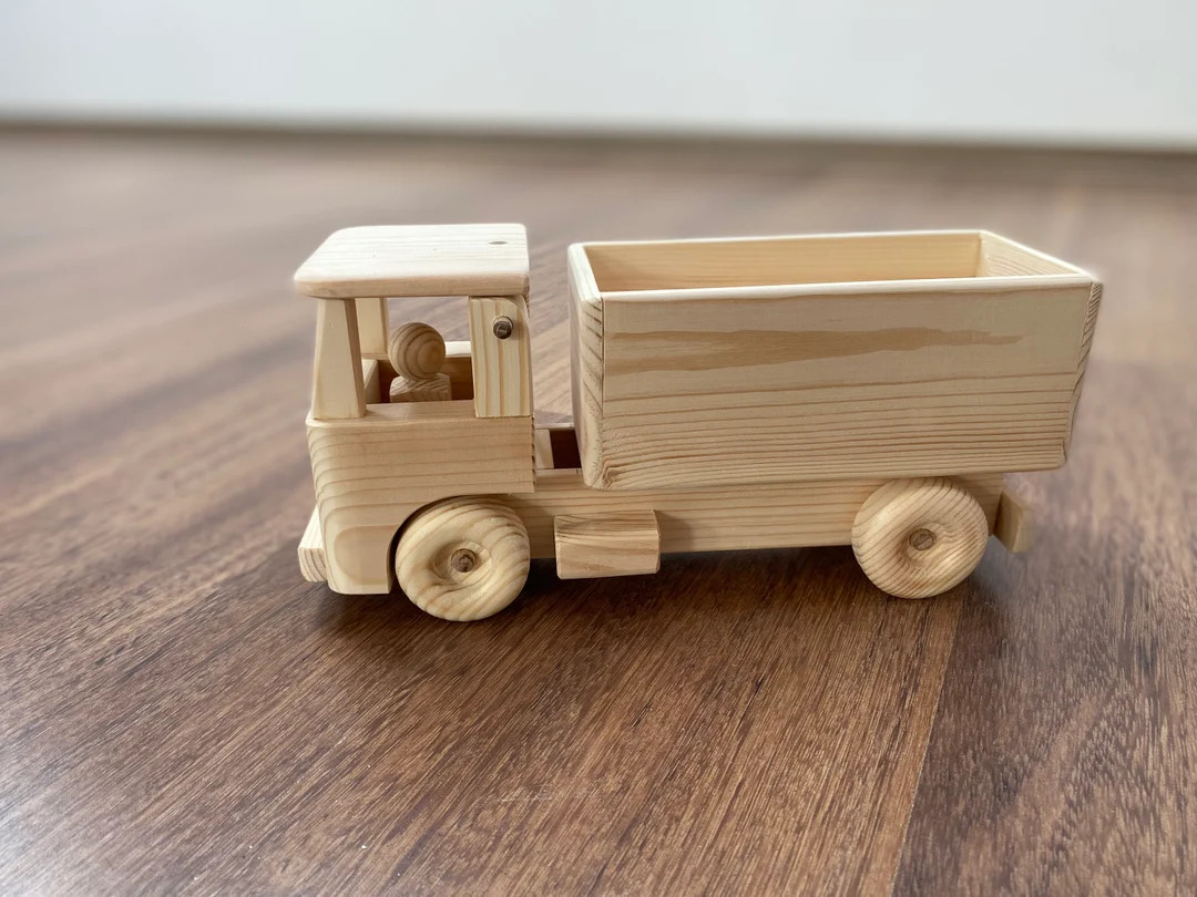 Leo, the Wooden Toy Straight Truck With a Peg Man Driver High Walls - Etsy Canada | Etsy (CAD)