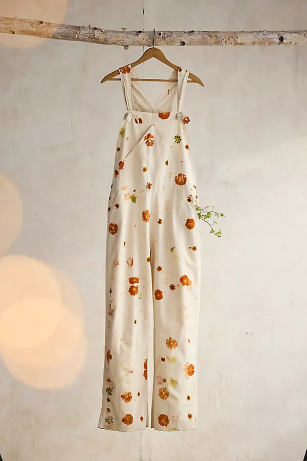 Flower Power Cotton Canvas Overalls | Anthropologie (US)