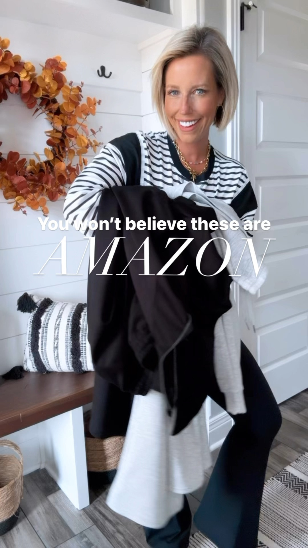 You guys!!!!! These @amazon sets not only look good but the fabric is amazing!!!!!!! It’s that soft, cooling fabric that feels so high end!!!!! You are gonna love these!!!!
⬇️⬇️⬇️
Wearing my true size small (runs roomy)
Shoes TTS

#LTKFindsUnder50 #LTKVideo #LTKStyleTip