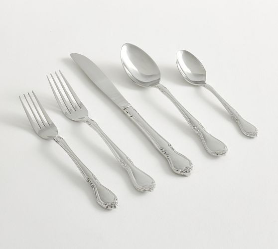 LoveShackFancy 5-Piece Stainless Steel Flatware Set | Pottery Barn (US)
