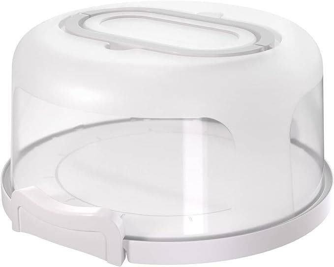 Top Shelf Elements Round Cake Carrier Two Sided Cake Holder Serves as Five Section Serving Tray, ... | Amazon (US)