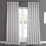 HPD Half Price Drapes BOCH-LN185-P Faux Linen Room Darkening Curtain (1 Panel), 50 X 108, Birch | Amazon (US)