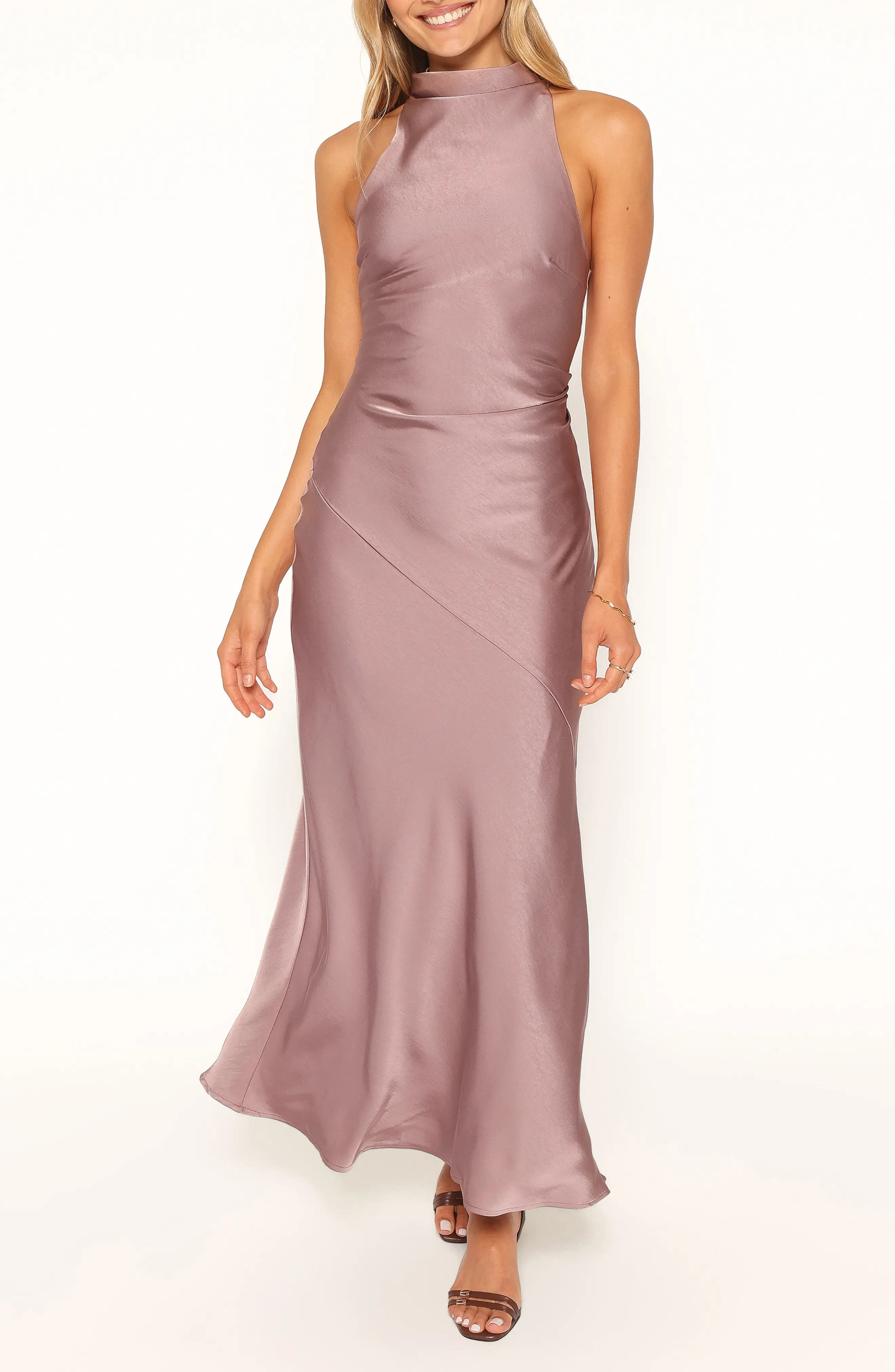 Petal & Pup Posie Halter Maxi Dress in Purple at Nordstrom, Size 8 | Nordstrom
