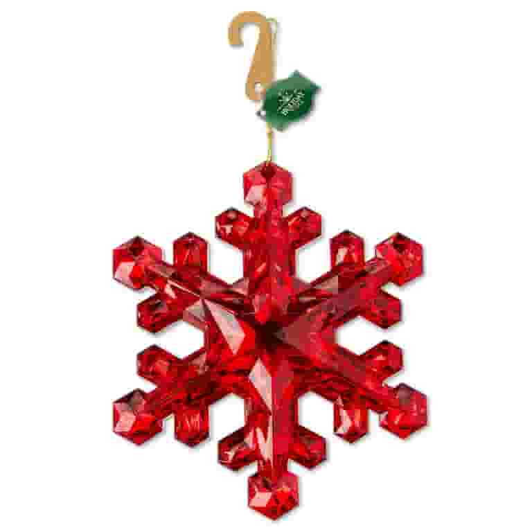 Red Snowflake Christmas Ornament, 6", by Holiday Time | Walmart (US)