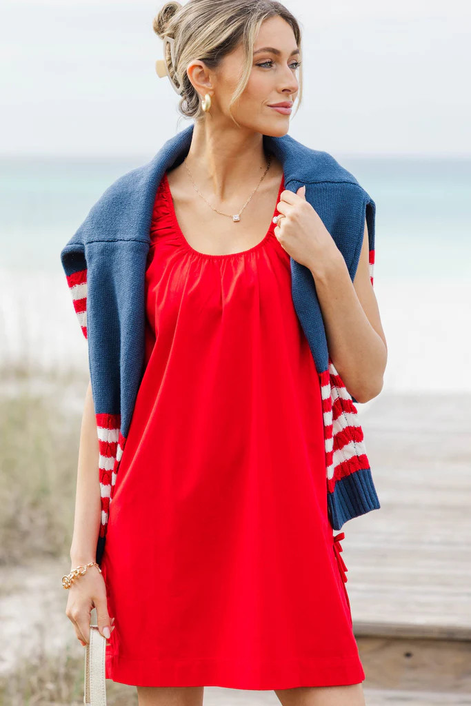 Just As It Should Be Red Dress | The Mint Julep Boutique