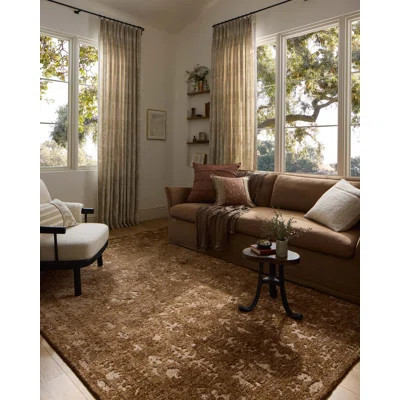 Loloi Percival Mocha / Sand Area Rug | Wayfair North America