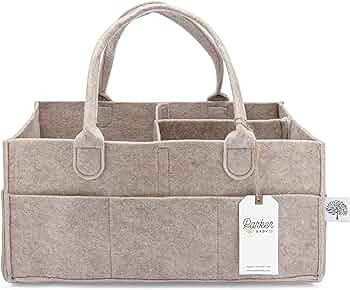 Parker Baby Diaper Caddy - Nursery Storage Bin and Car Organizer for Diapers and Baby Wipes - Lar... | Amazon (US)