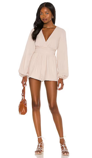 Bria Romper in Hazelnut | Summer Romper | Beach Romper | Vacation Romper Outfit | Rompers | Revolve Clothing (Global)