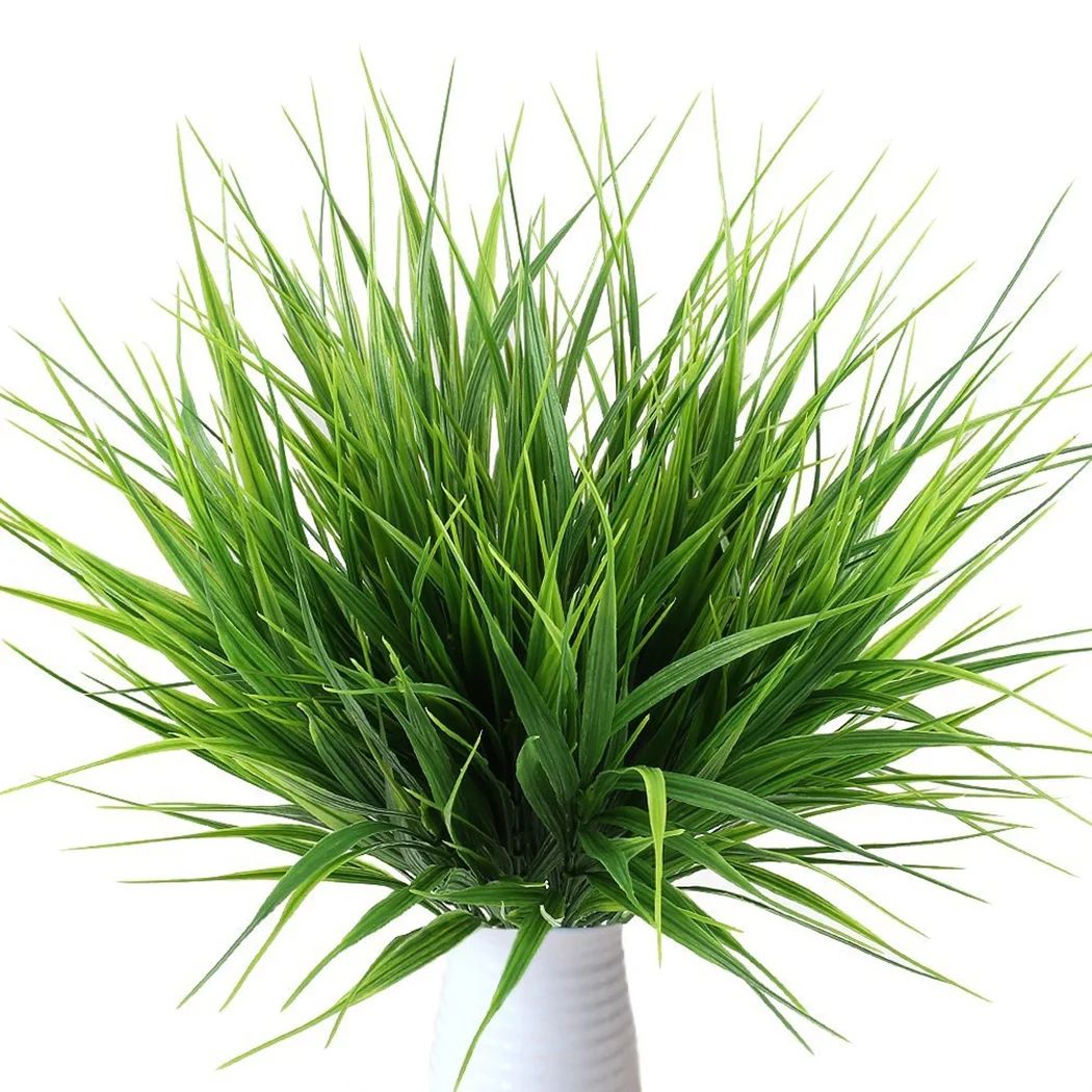 5PCS Green Artificial Plants Decorative Bendable Fake Plastic Plant Fake Grass Indoor Outdoor Hom... | Walmart (US)