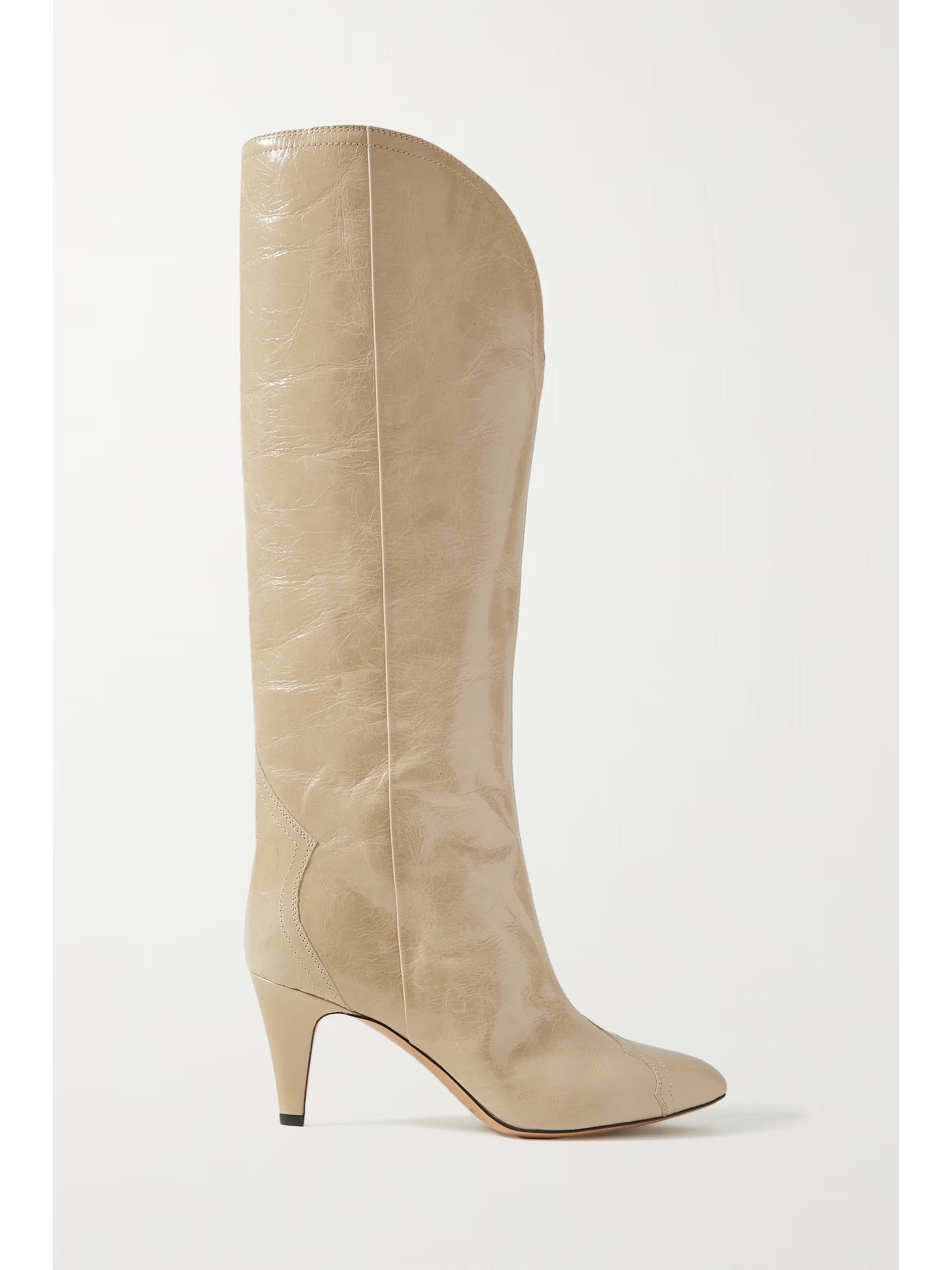 Lestany crinkled-leather knee boots | NET-A-PORTER (US)