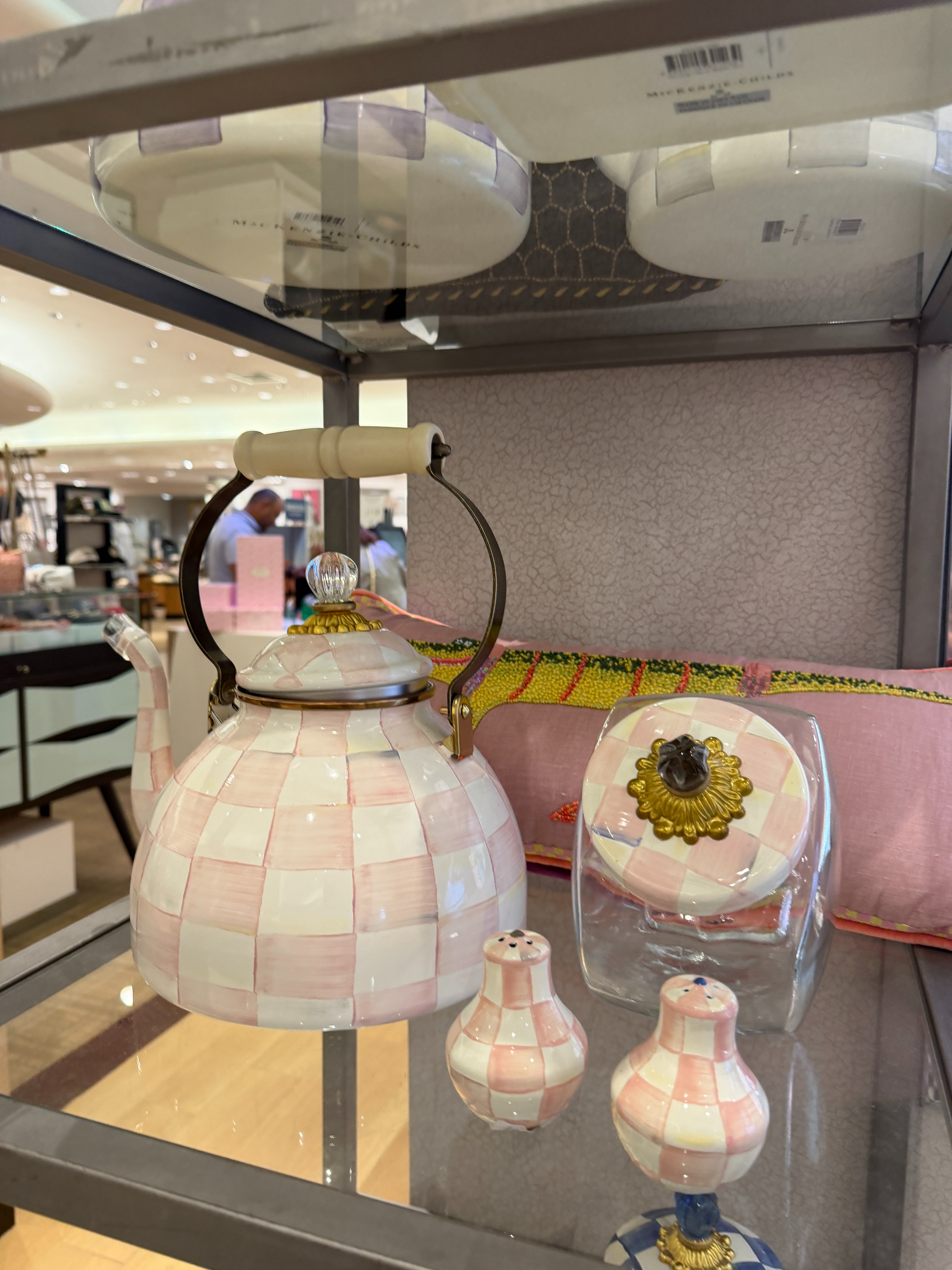 Obsessed is an understatement 🌸🎀 The newest arrivals from MacKenzie-Childs
 are giving the prettiest spring + summer hosting vibes lately. The pink checkered collection completely stole my heart — it’s feminine, playful, and makes every little kitchen detail feel elevated. From adorable salt + pepper shakers to serving pieces, countertop decor, and hosting essentials, there are SO many cute new finds right now. ✨🍋🫖

If you love a collected, colorful, luxury cottage-style home aesthetic… you need to see these new releases. Linking all my favorites in LTK before they sell out 💕 

 #MackenzieChilds #SpringDecor #SummerHosting #KitchenDecor #CottageStyle #HostingEssentials #PinkDecor #LTKFinds

#LTKHome #LTKdayinmylife #LTKfoodie #LTKHome
