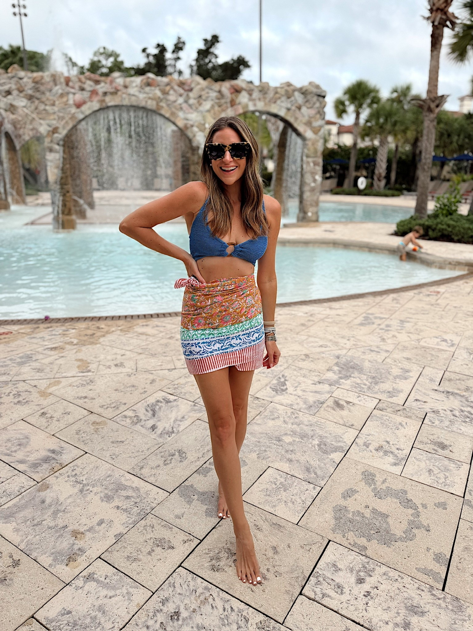 Four Seasons Orlando pool day outfit! One size swim and sarong - fits tts.

#LTKootd #LTKTravel #LTKSwim