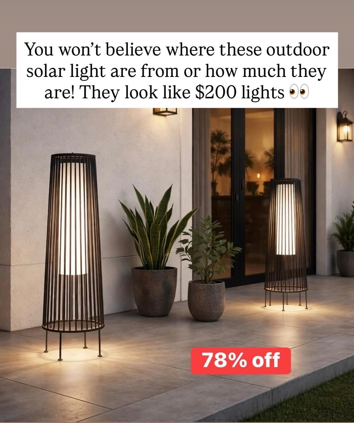My favorite outdoor solar lights I’ve found yet!!!! These would be hundreds more on designer sites 

#LTKSeasonal #LTKHome #LTKSaleAlert